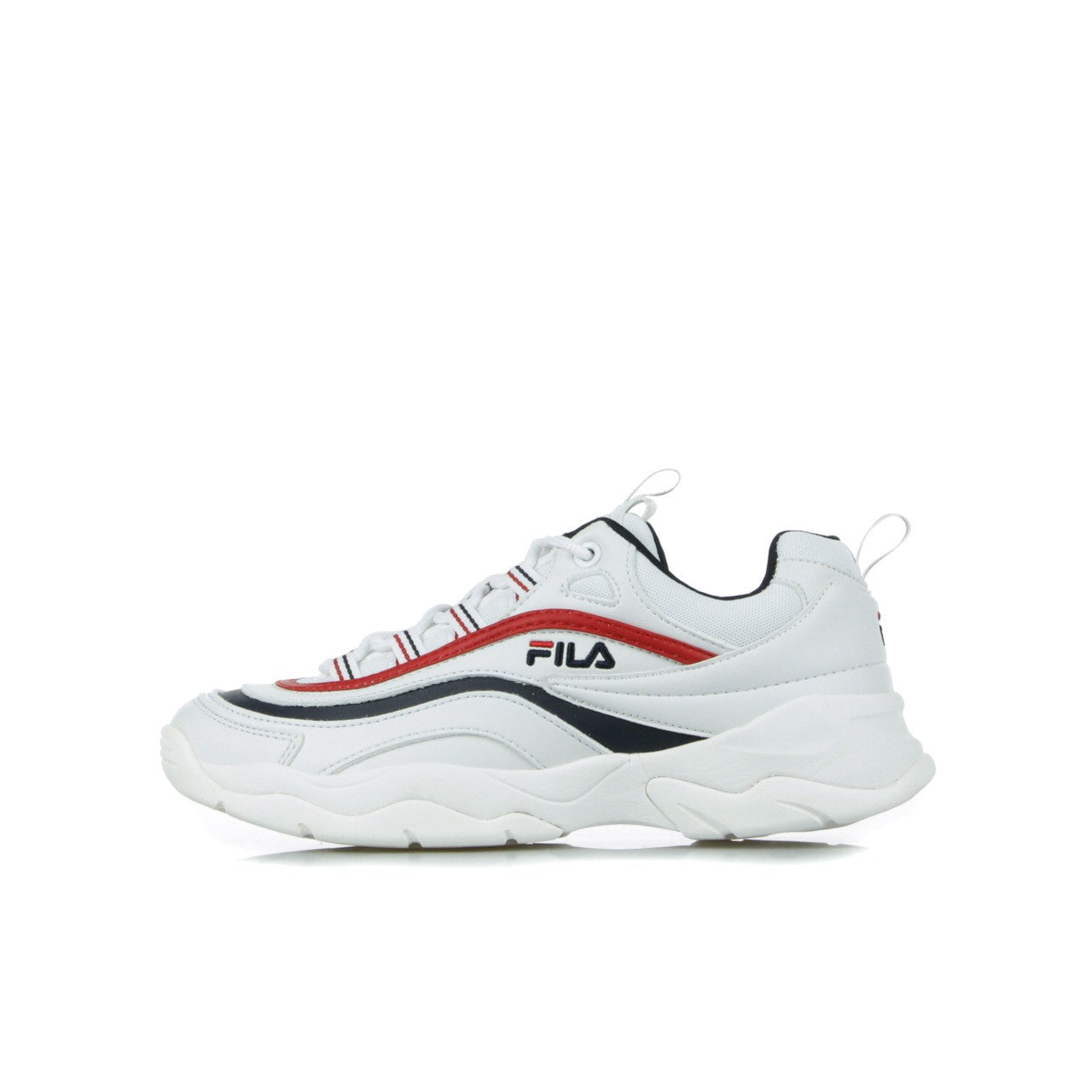 Fila, Scarpa Bassa Donna Ray Low Wmn, White/fila Navy/fila Red