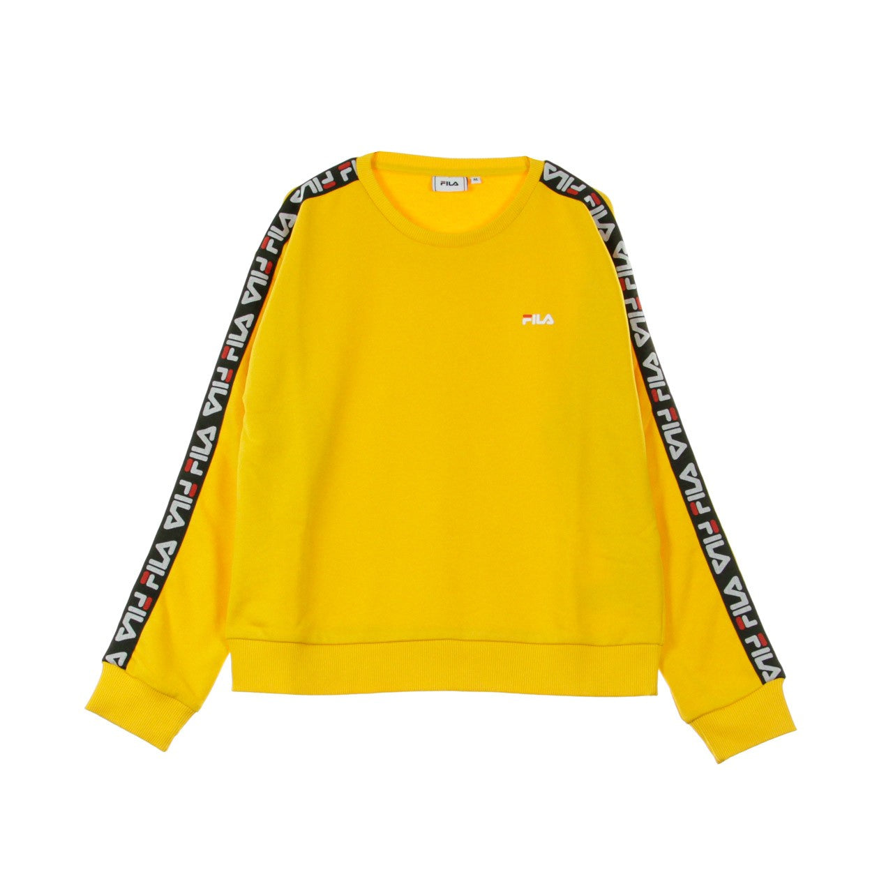 Fila, Felpa Leggera Girocollo Corta Donna Tivka Crew Sweat, Citrus