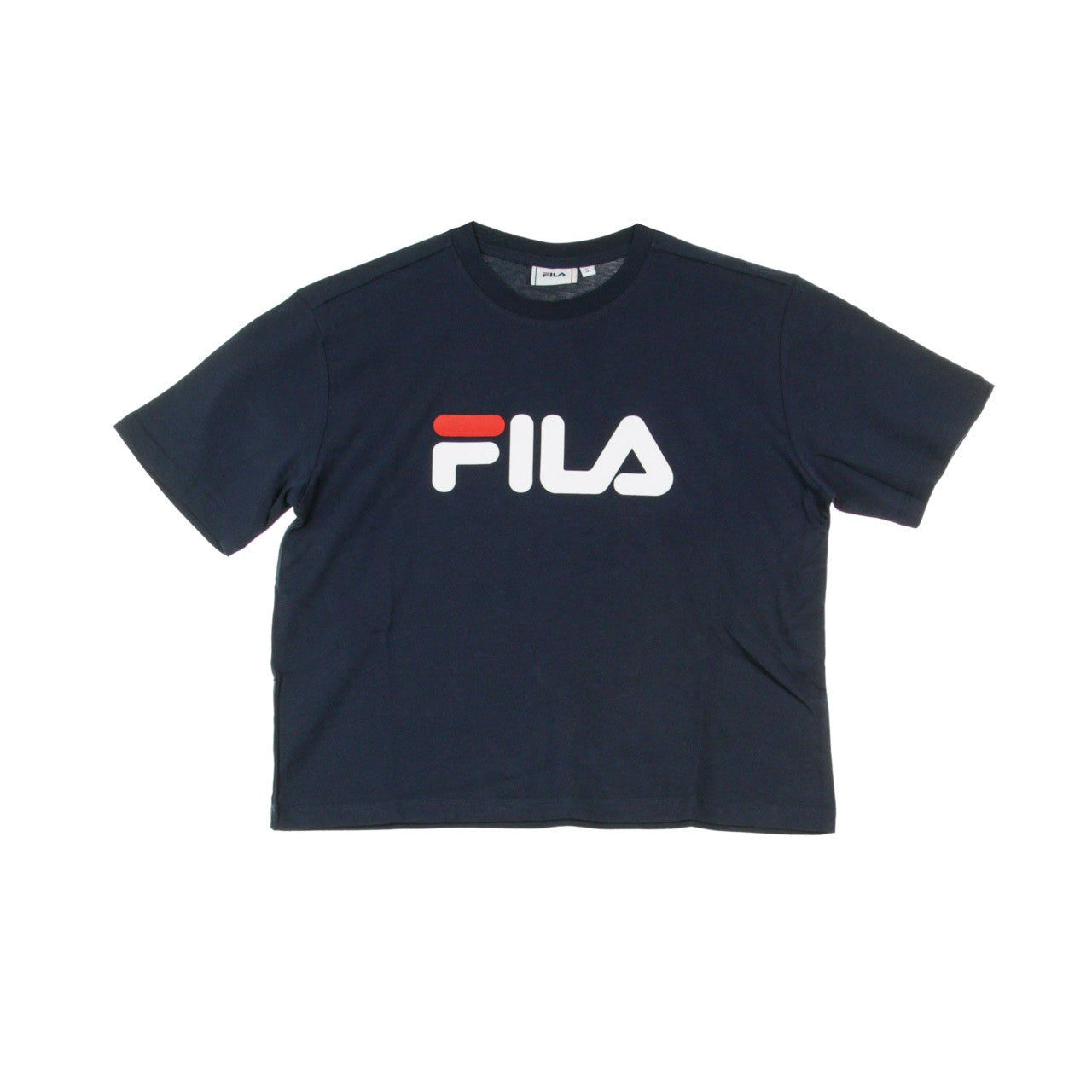 Fila, Maglietta Corta Donna Viivika Cropped Tee, Black Iris