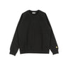 Carhartt Wip, Felpa Girocollo Uomo Chase Sweatshirt, Black/gold