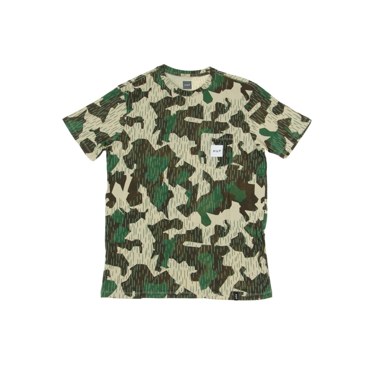 Huf, Maglietta Uomo Splinter Camo Pocket, Camo