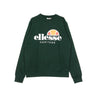 Ellesse, Felpa Leggera Girocollo Corta Uomo Crew Neck Logo, Scarab Green