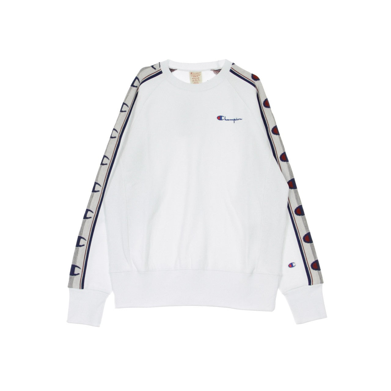 Champion, Felpa Girocollo Uomo Crewneck Sweatshirt, White