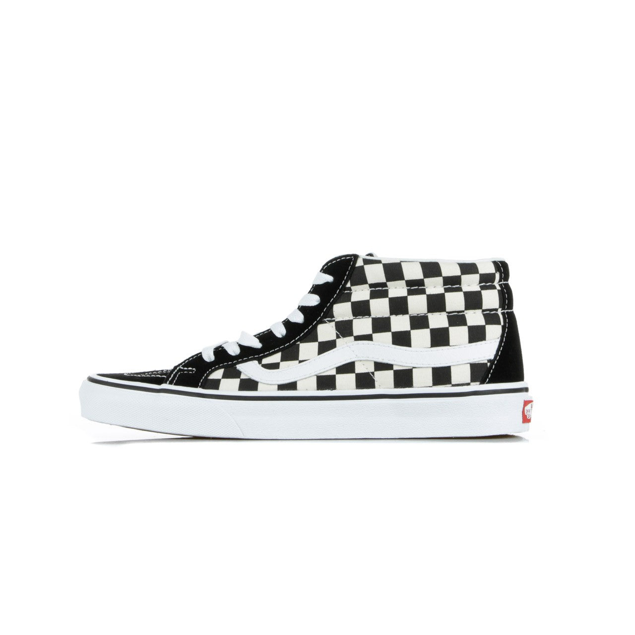 Vans, Scarpa Alta Uomo Sk8-mid Reissue, Checkerboard/true White