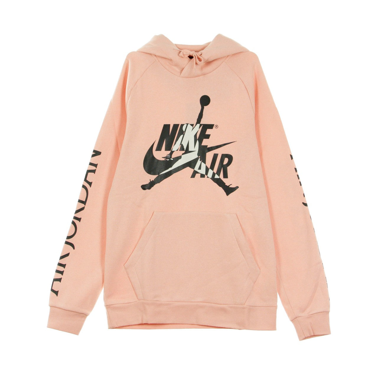 Sudadera con capucha para hombres Jumpman clásico de vellón Po Coral Stordust/Black