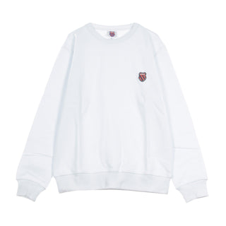 K-swiss, Felpa Leggera Girocollo Uomo Melrose Sweat, White