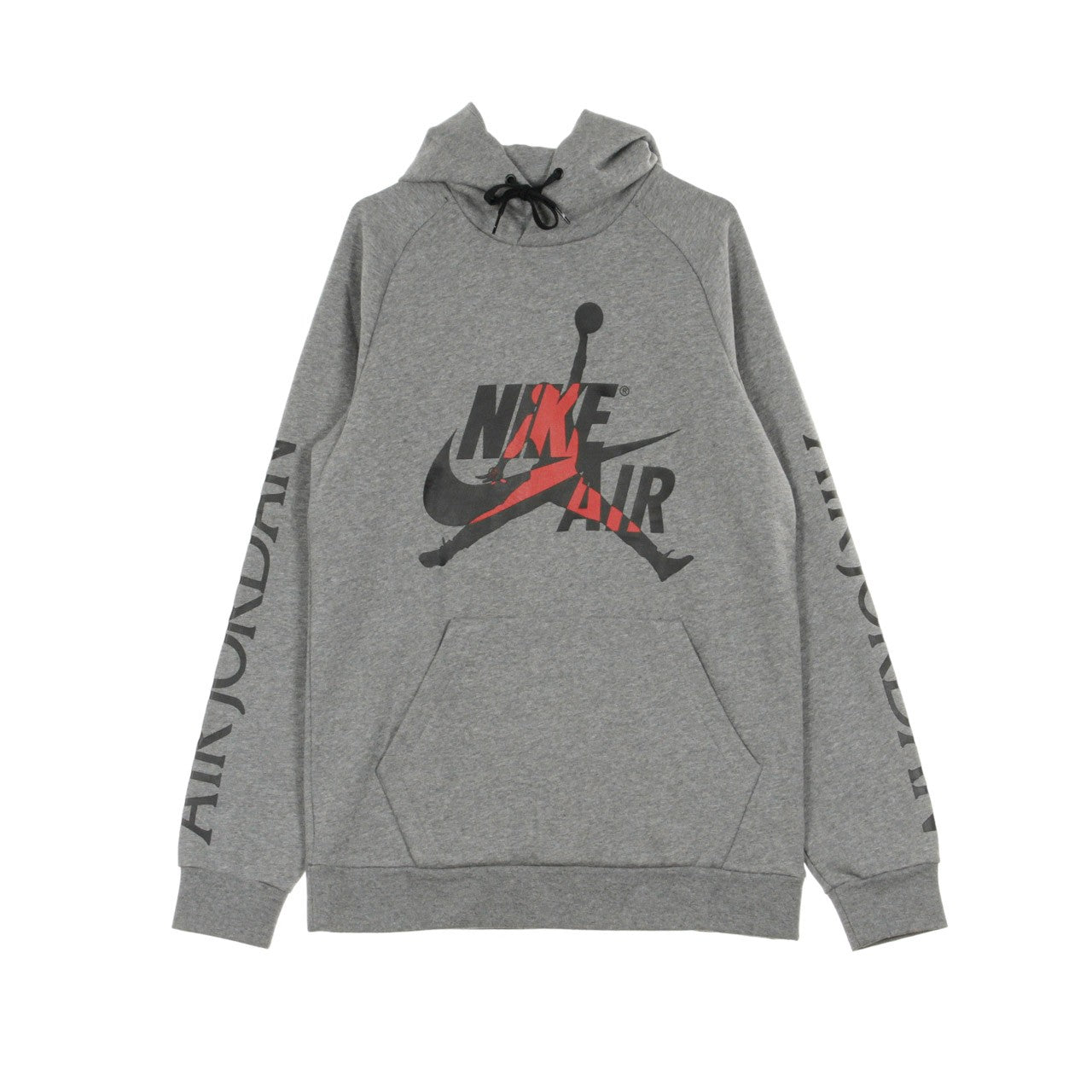 Jumpman Classic Fleece Men's Hoodie Po Carbon Heather/black