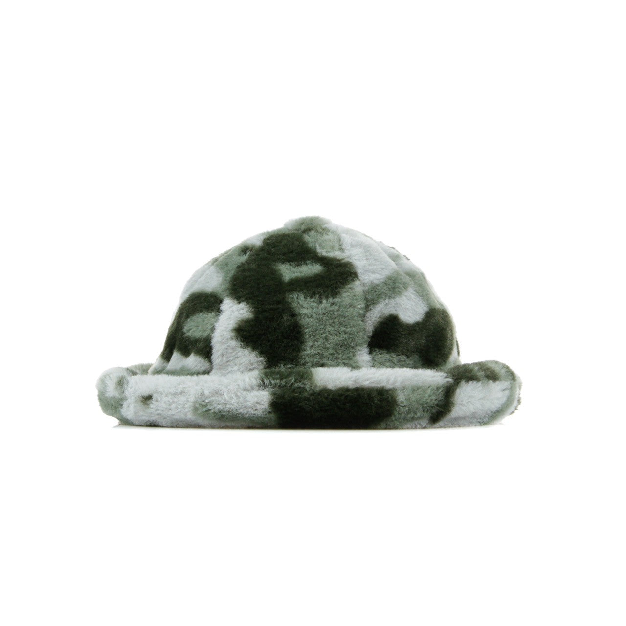 Lässiger grauer Camo-Fischerhut aus Kunstpelz für Herren