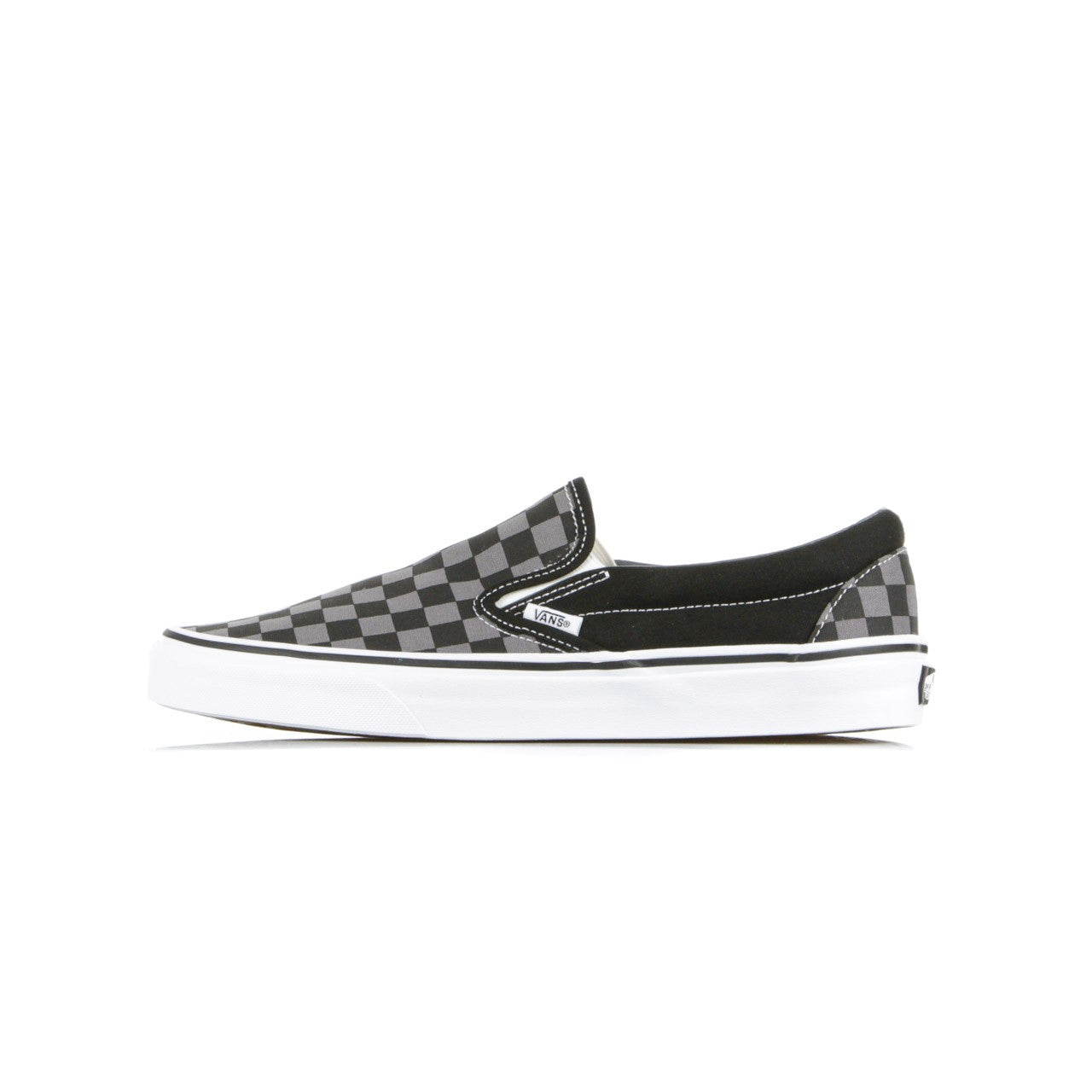 Vans, Scarpa Bassa Uomo Classic Slip-on, Black/pewter/checkerboard