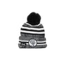 New Era, Cappello Pom Pom Uomo Nfl19 Sport Knit Home Jacjag, Black/white