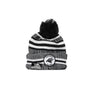 New Era, Cappello Pom Pom Uomo Nfl19 Sport Knit Home Carpan, Black/white