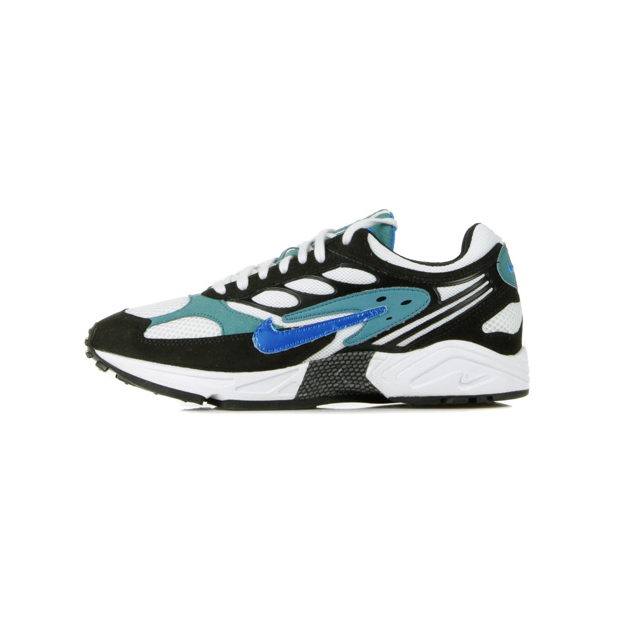 Nike, Scarpa Bassa Uomo Air Ghost Racer, Black/photo Blue/mineral Teal/black