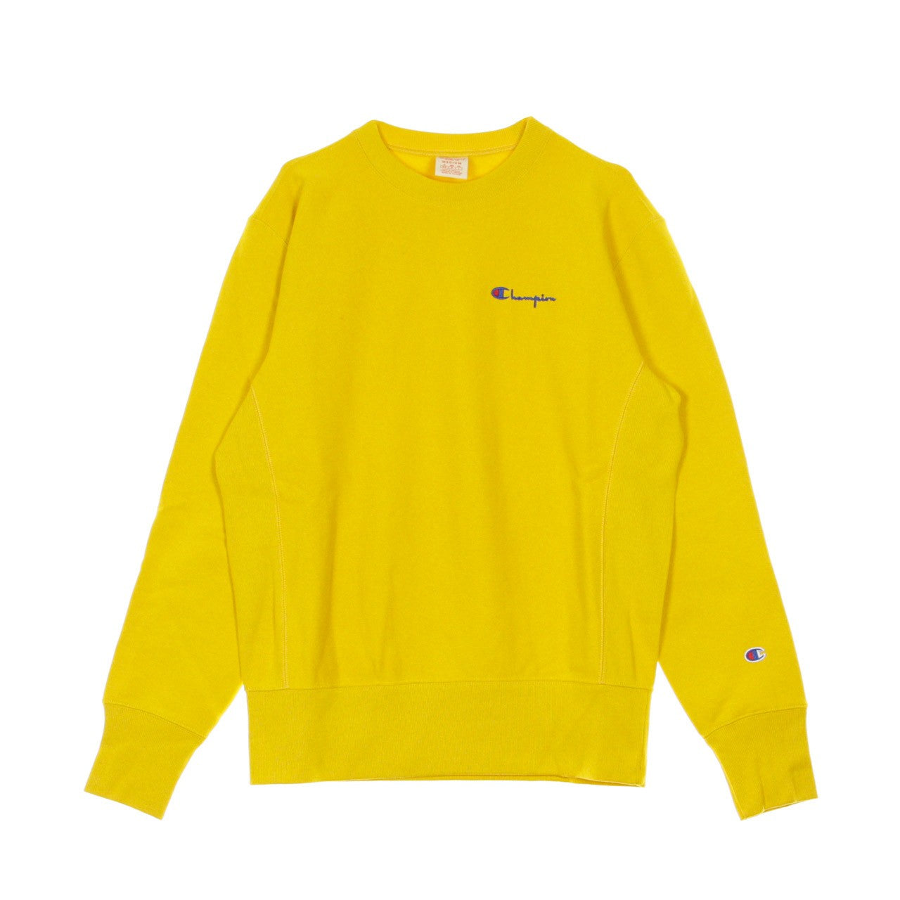 Champion, Felpa Girocollo Uomo Reverse Weave, Yellow