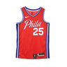 Nike Nba, Canotta Basket Uomo Nba Swingman Jersey Statement Edition No 25 Ben Simmons Phi76e, University Red