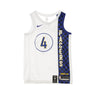 Nike Nba, Canotta Basket Uomo Nba Swingman Jersey City Ediiton No 4 Victor Oladipo Indpac, White/rush Blue