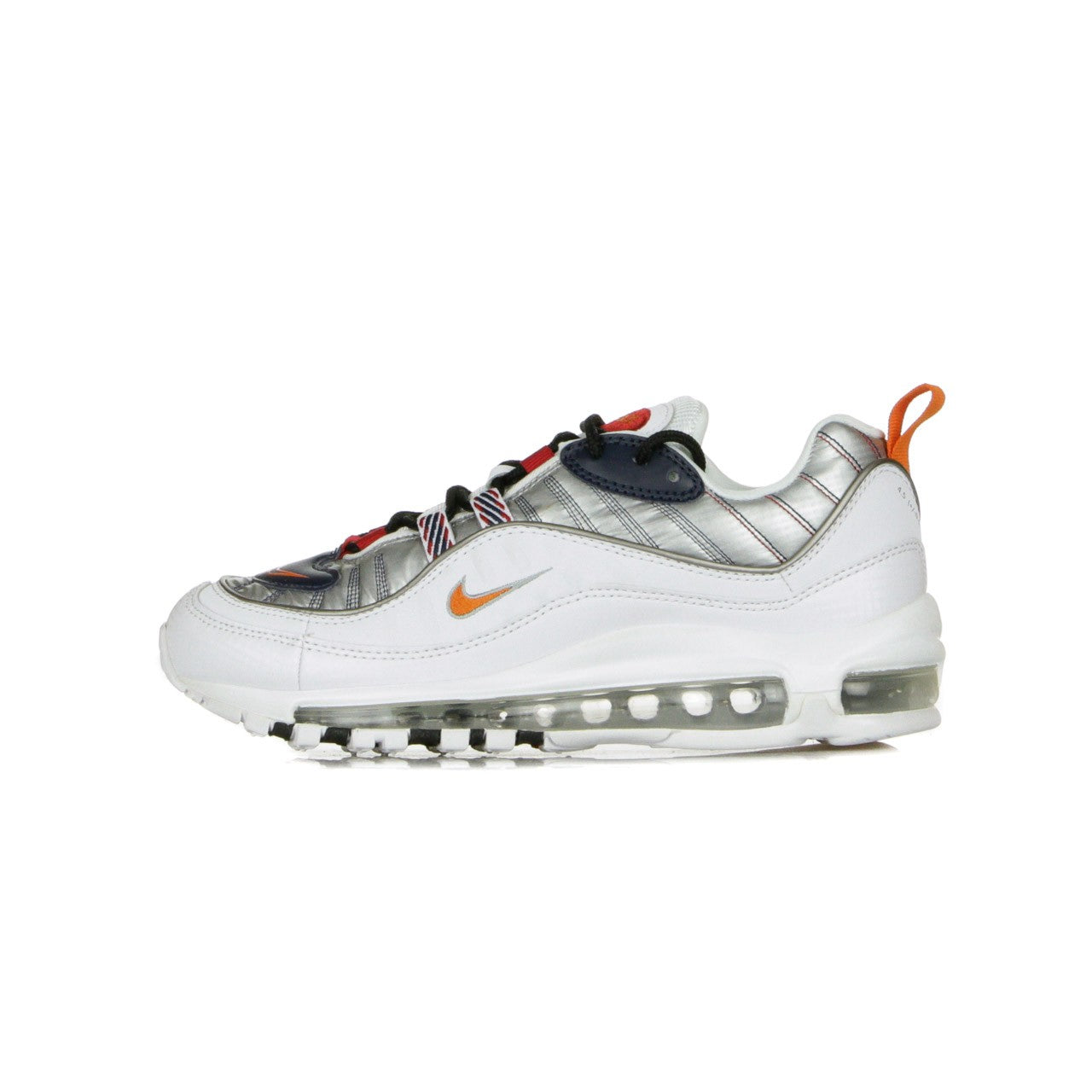 Nike, Scarpa Bassa Donna W Air Max 98 Premium, White/starfish/wolf Grey/gym Red