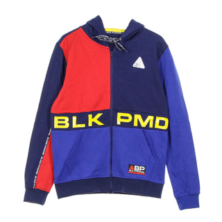 Black Pyramid, Felpa Leggera Cappuccio Zip Uomo Blk Pmd, Blue/multi