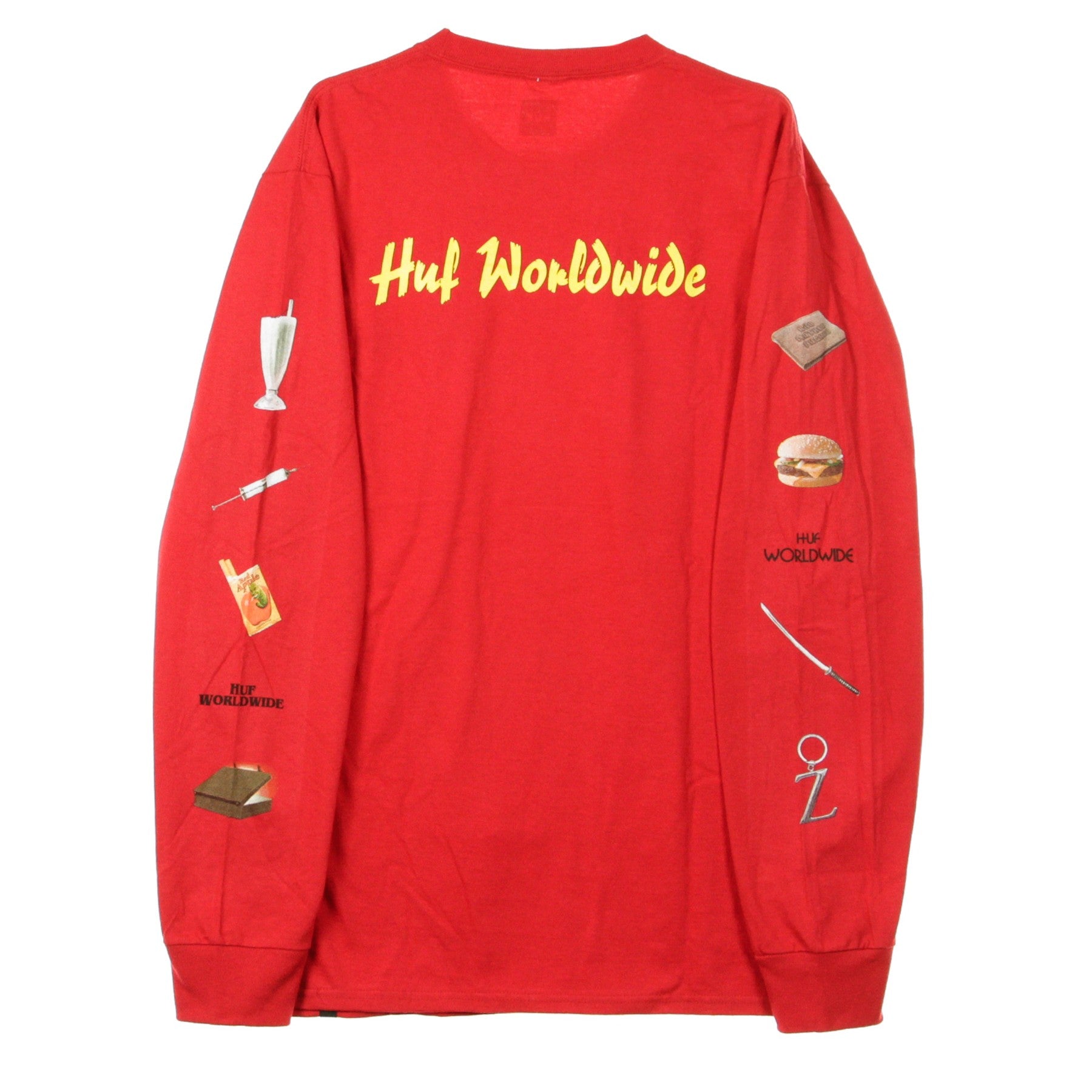 Huf, Maglietta Manica Lunga Uomo Pulp Props L/s, 