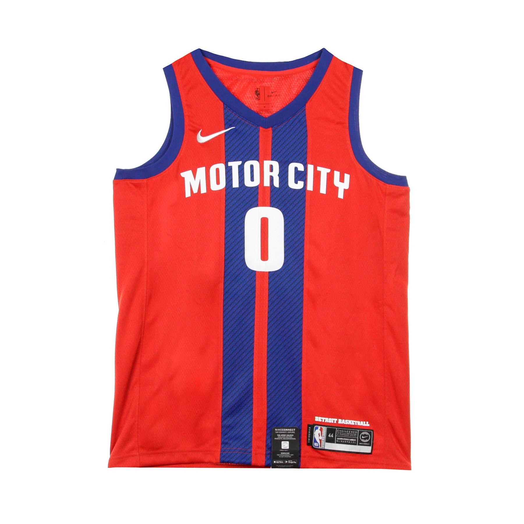 Nike Nba, Canotta Basket Uomo Nba Swingman Jersey City Edition No 0 Andre Drummond Detpis, University Red