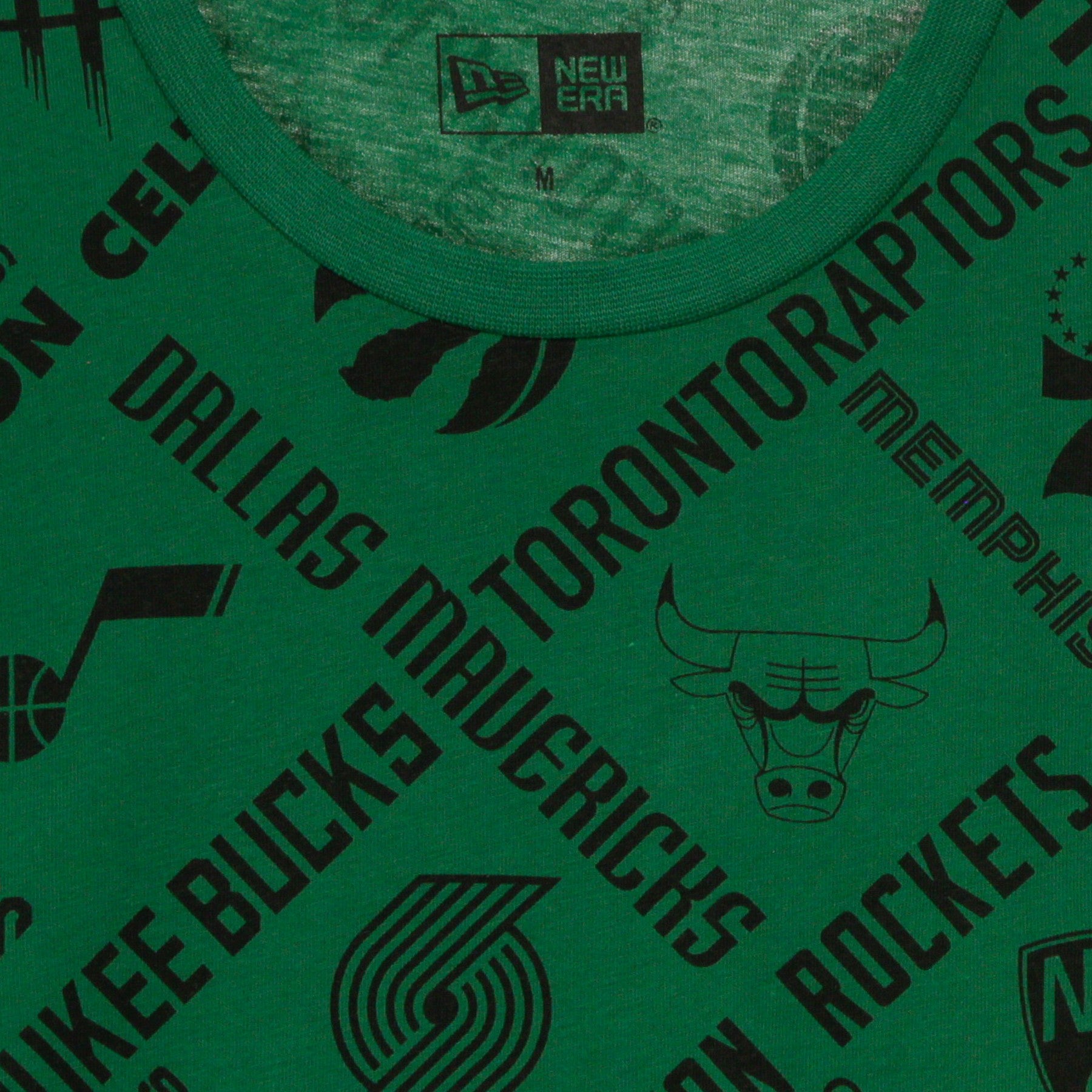 Maglietta Uomo Nba All Over Print Tee All Teams Otc Kelly Green