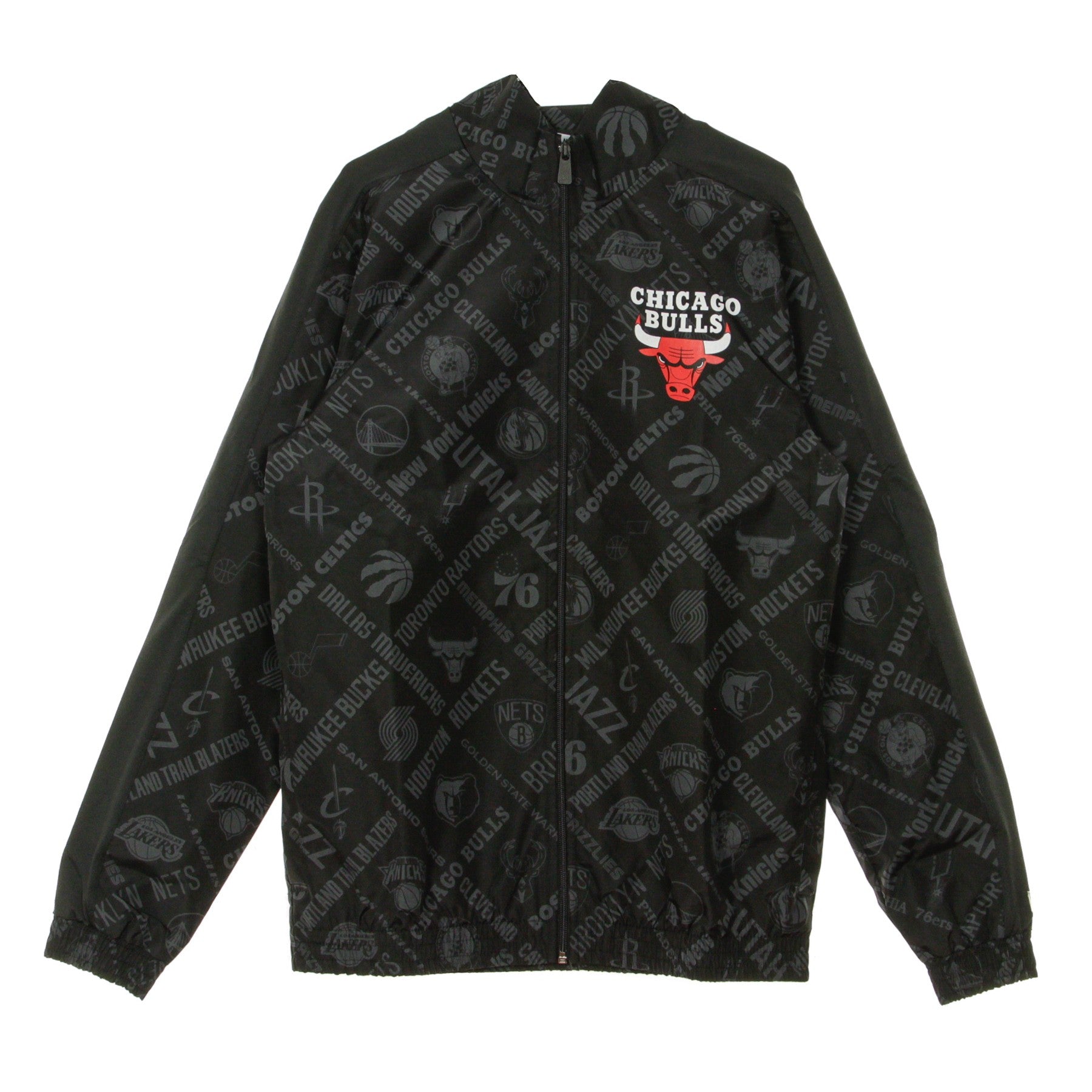 Giacca Tuta Uomo Nba All Over Print Track Jacket Chibul Otc Black