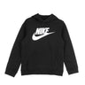 Nike, Felpa Cappuccio Ragazzo Club Fleece, Black/white