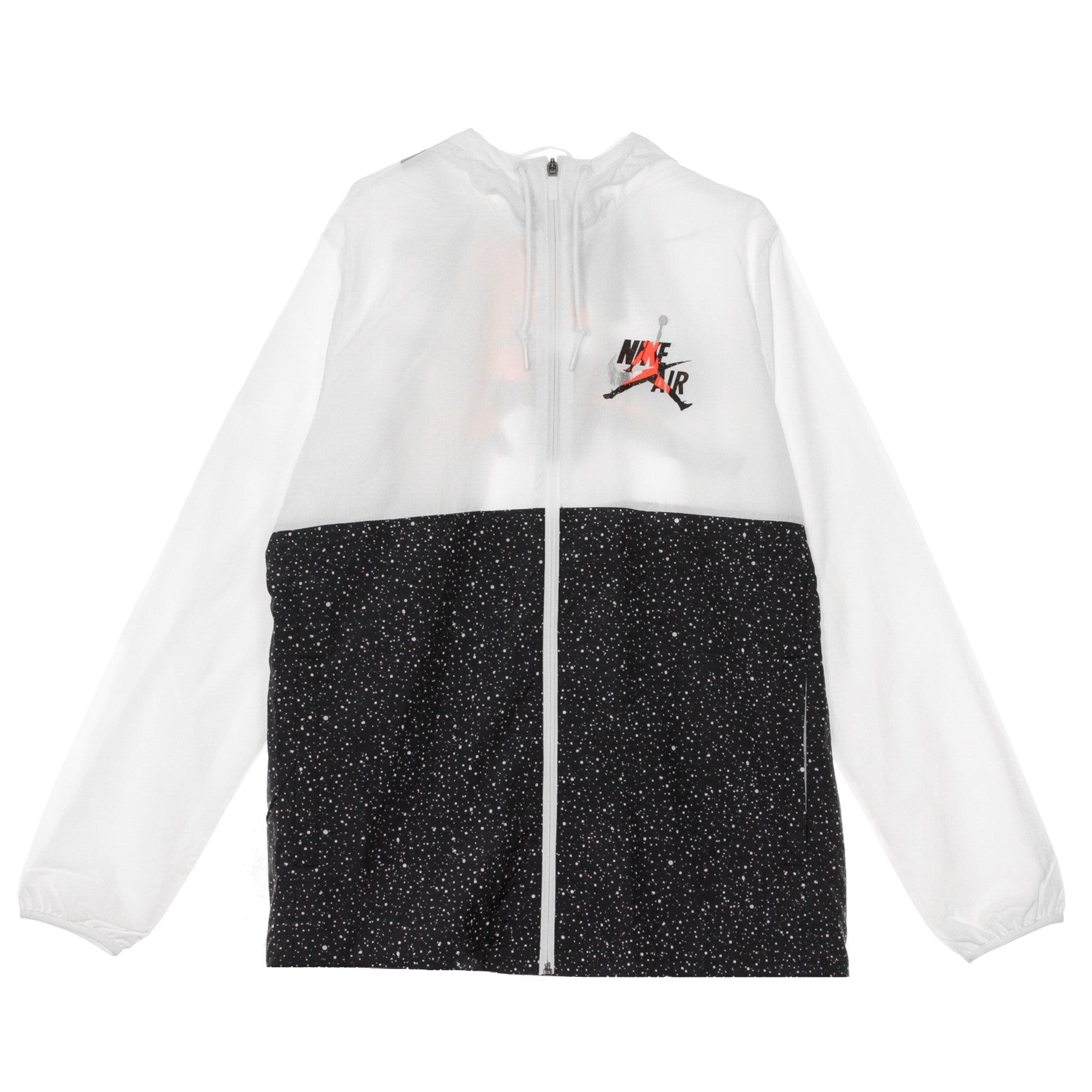 Jordan, Giacca A Vento Uomo Windwear Jacket, White/black/infrared 23/metallic Silver