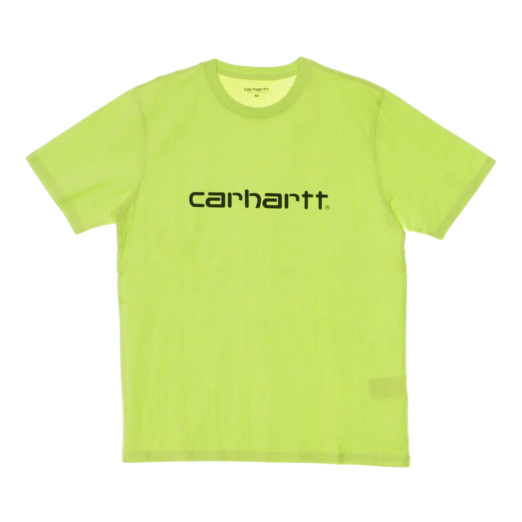 Carhartt Wip, Maglietta Uomo Script, Lime/black