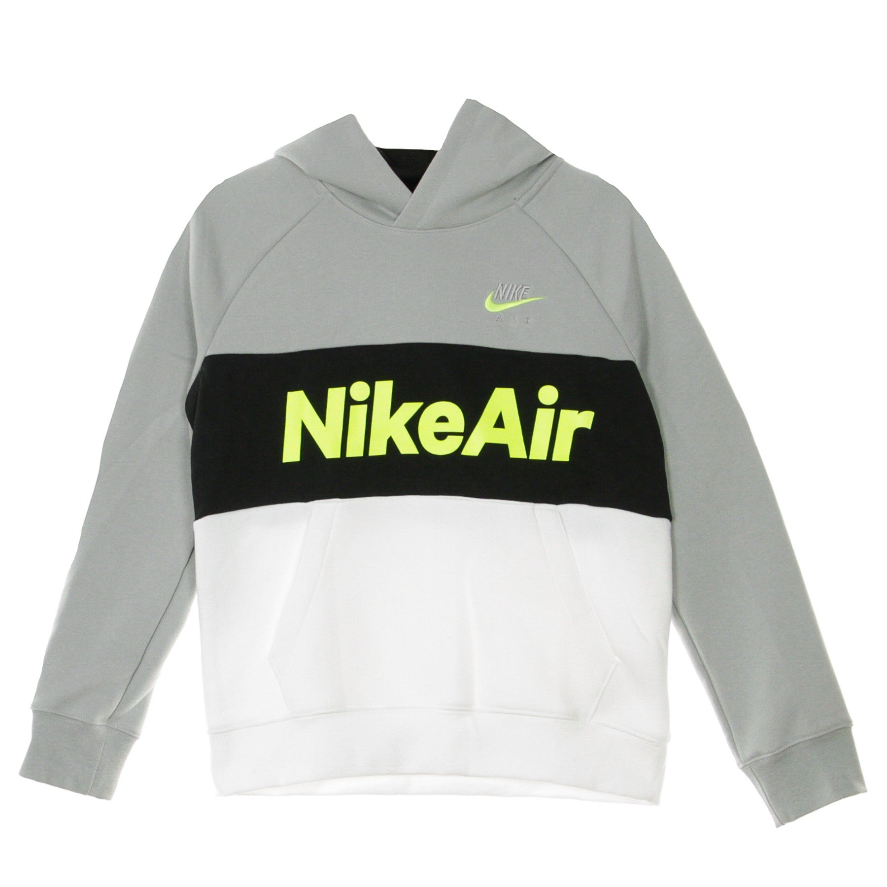 Air Hoodie Lt Smoke Grey/white/black/volt Boy's Hoodie