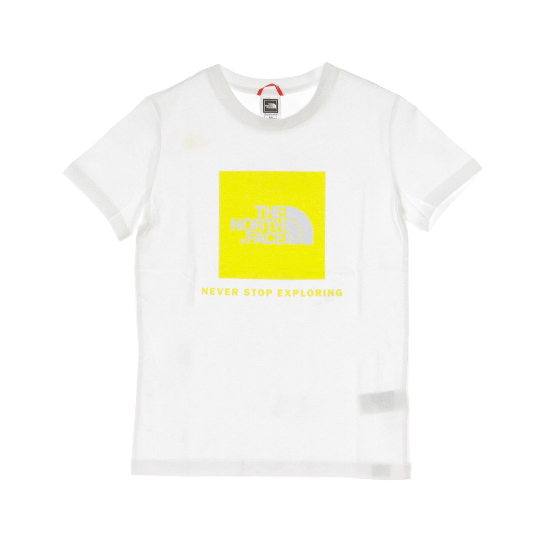 The North Face, Maglietta Bambino Box Tee, White/lemon