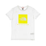 The North Face, Maglietta Bambino Box Tee, White/lemon