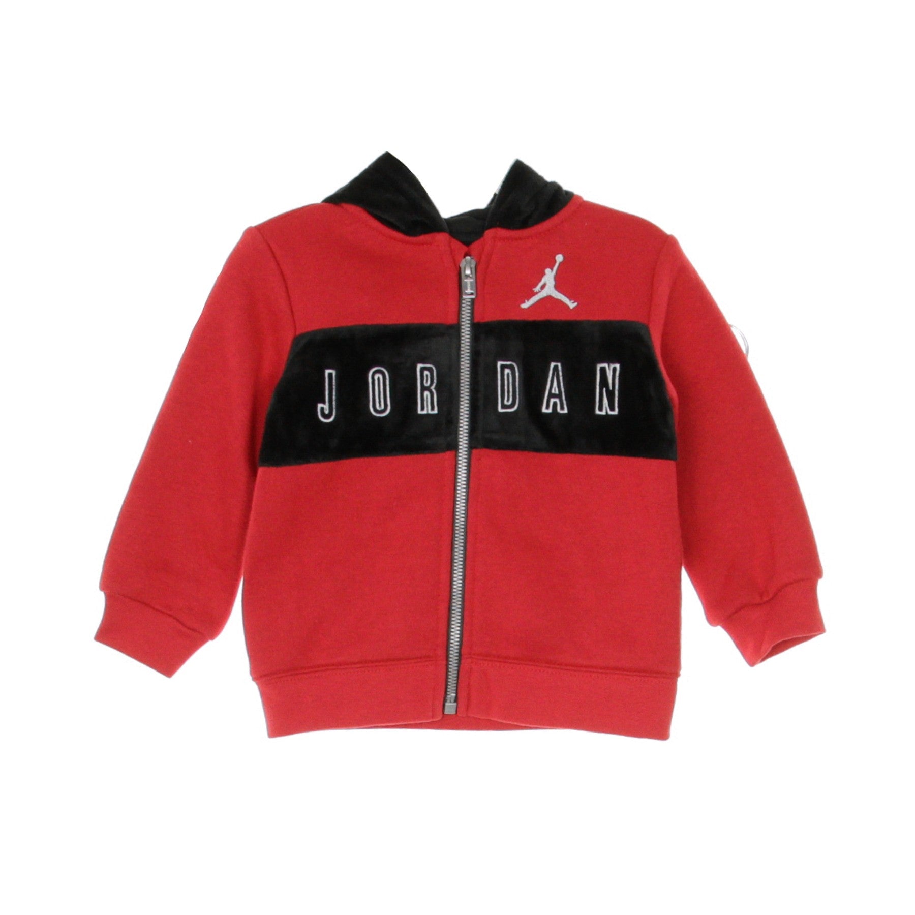 Jordan, Completo Tuta Neonato Hooded Outline Fleece & Jogger, 