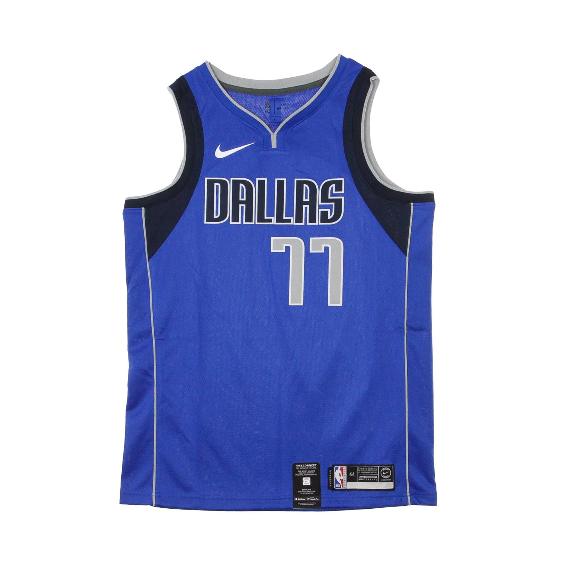 Nike Nba, Canotta Basket Uomo Nba Swingman Jersey Icon Edition No 77 Luka Doncic Dalmav Road, Game Royal/college Navy