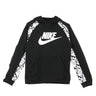 Nike, Felpa Leggera Cappuccio Ragazzo Sportswear Energy, Black/white