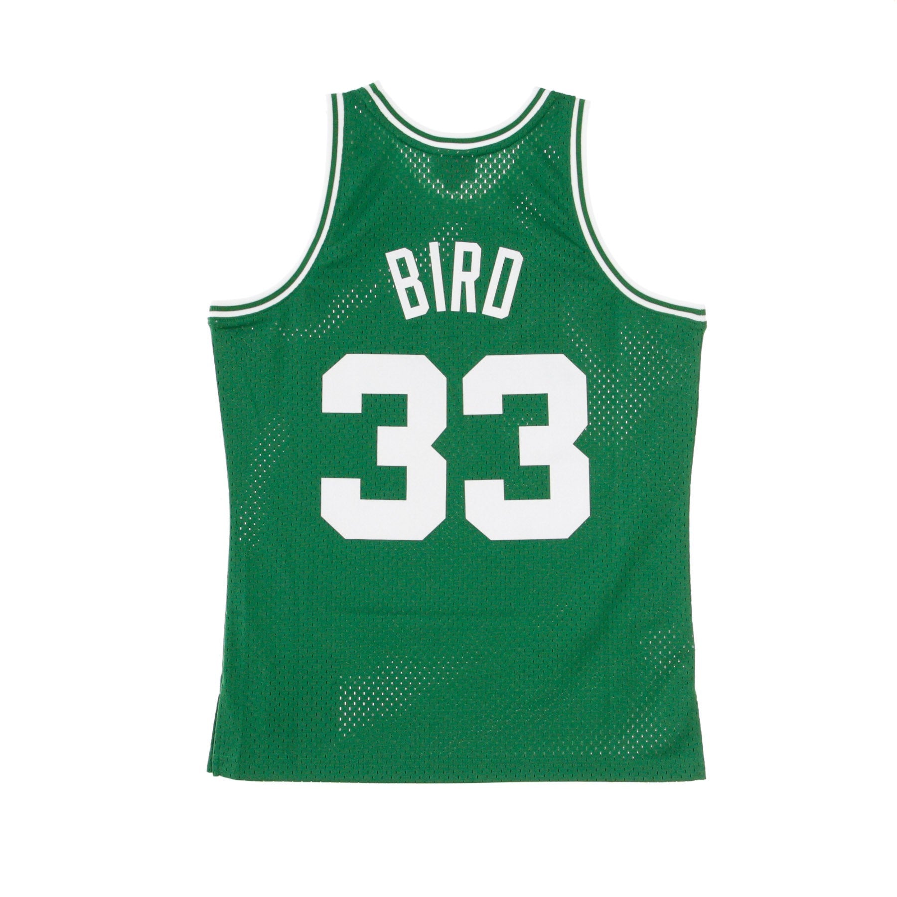 Men's Basketball Tank Top Nba Swingman Jersey Hardwood Classics No 33 Larry Bird 1985-86 Boscel Road Original Team Colors