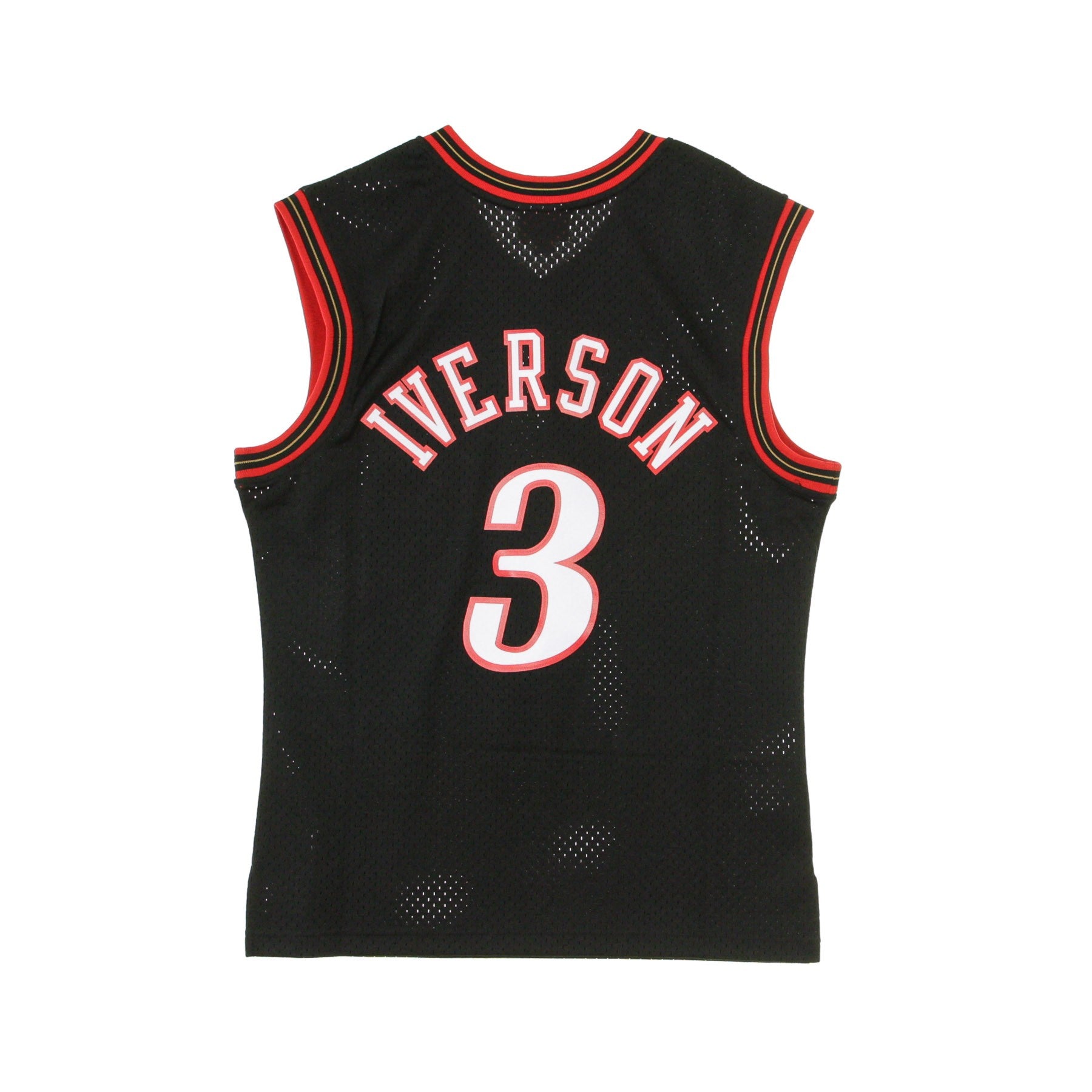 Men's Basketball Tank Top Nba Swingman Jersey Hardwood Classics No 3 Allen Iverson 2000-01 Phi76e Road Original Team Colors