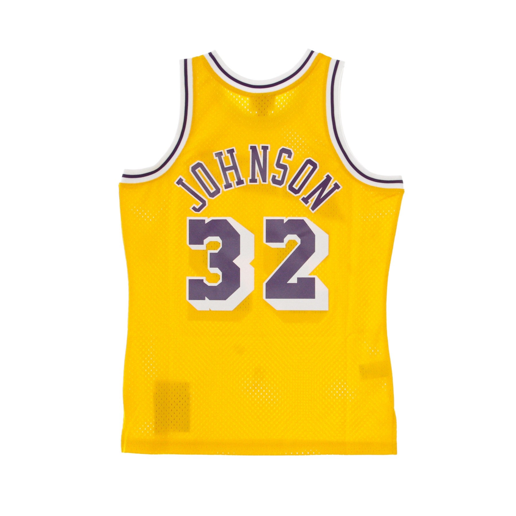 Mitchell & Ness, Canotta Basket Uomo Nba Swingman Jersey Hardwood Classics No 32 Magic Johnson 1984-85 Loslak Home, 