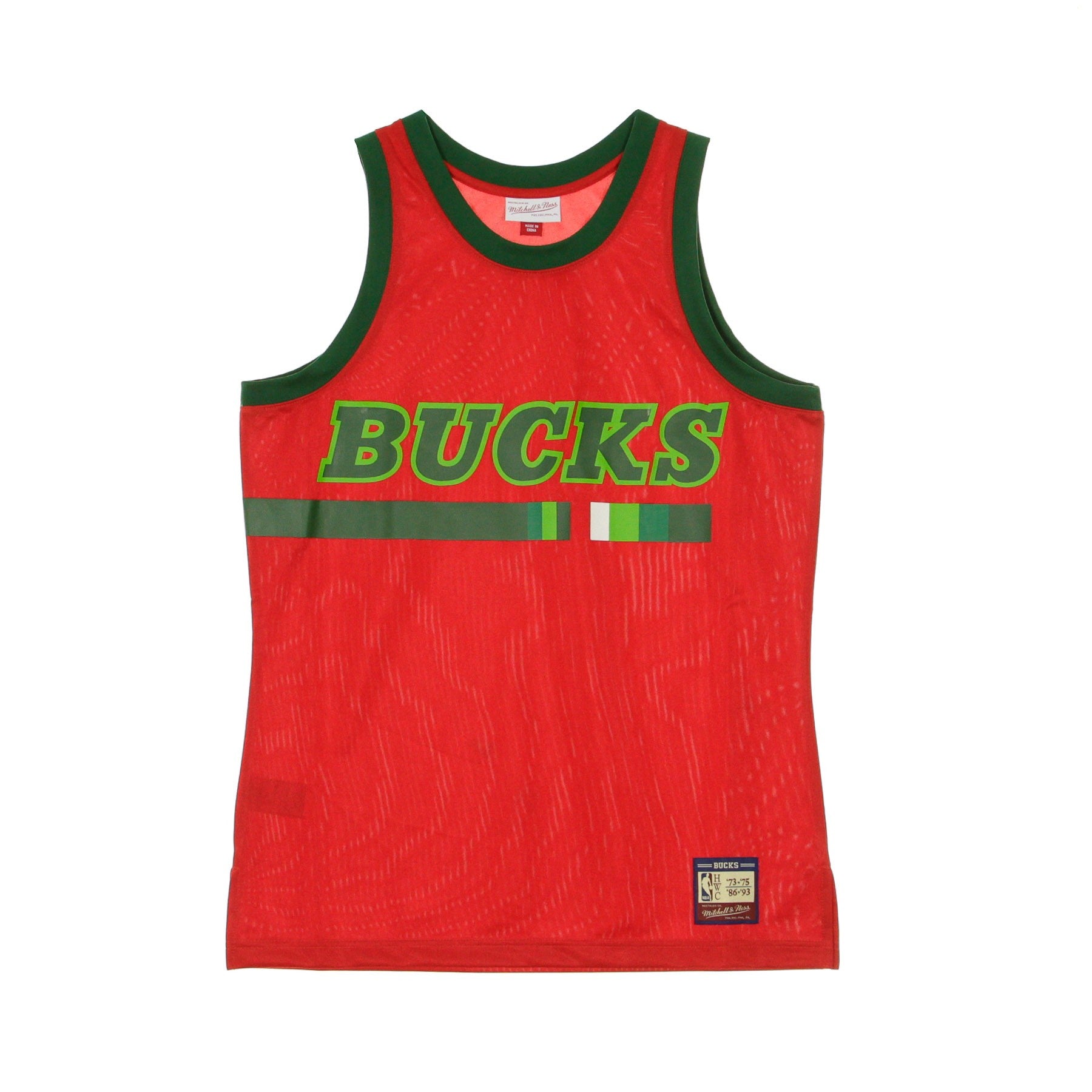 Mitchell & Ness, Canotta Basket Uomo Nba Team Heritage Tank 1973-86 Milbuc, Original Team Colors