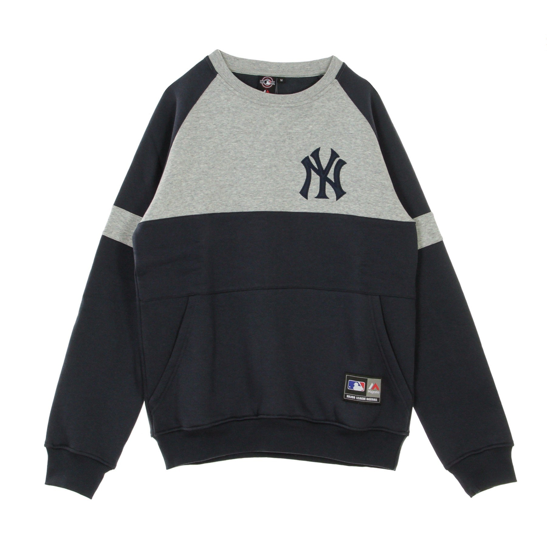 MLB Bedric Small Logic Logic Crew Sweat Neyyan Heather Gray/Original Team Colores