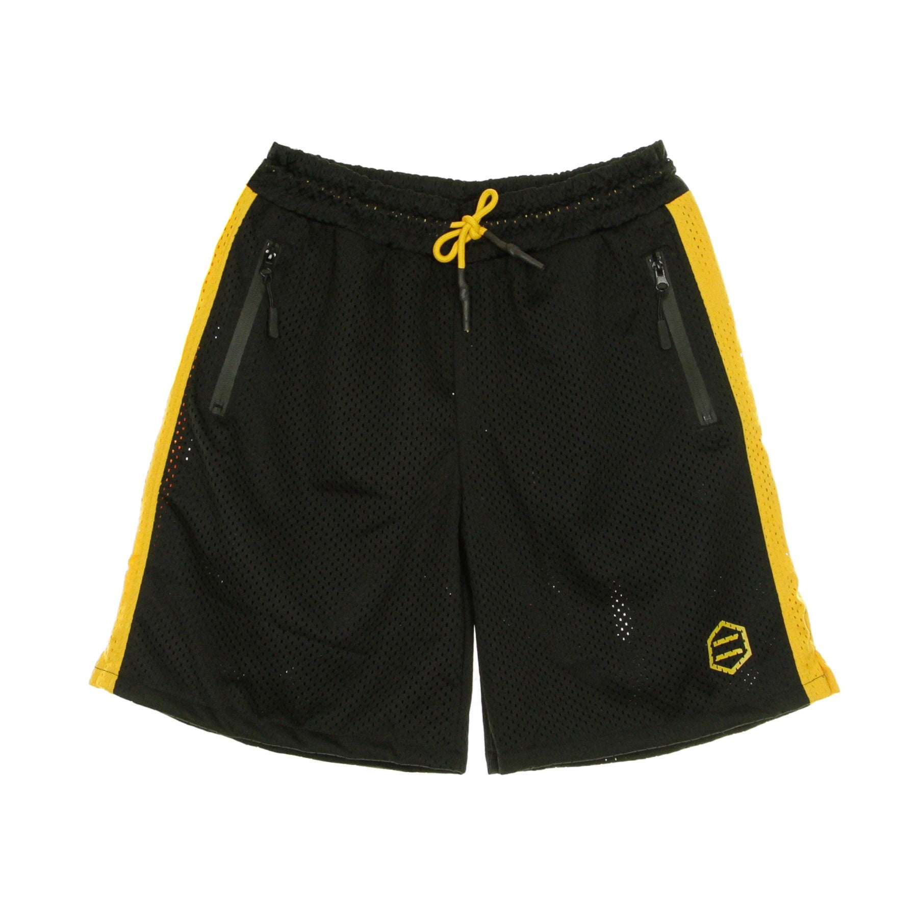 Dolly Noire, Pantaloncino Tipo Basket Uomo Dust Active Short, Black/yellow