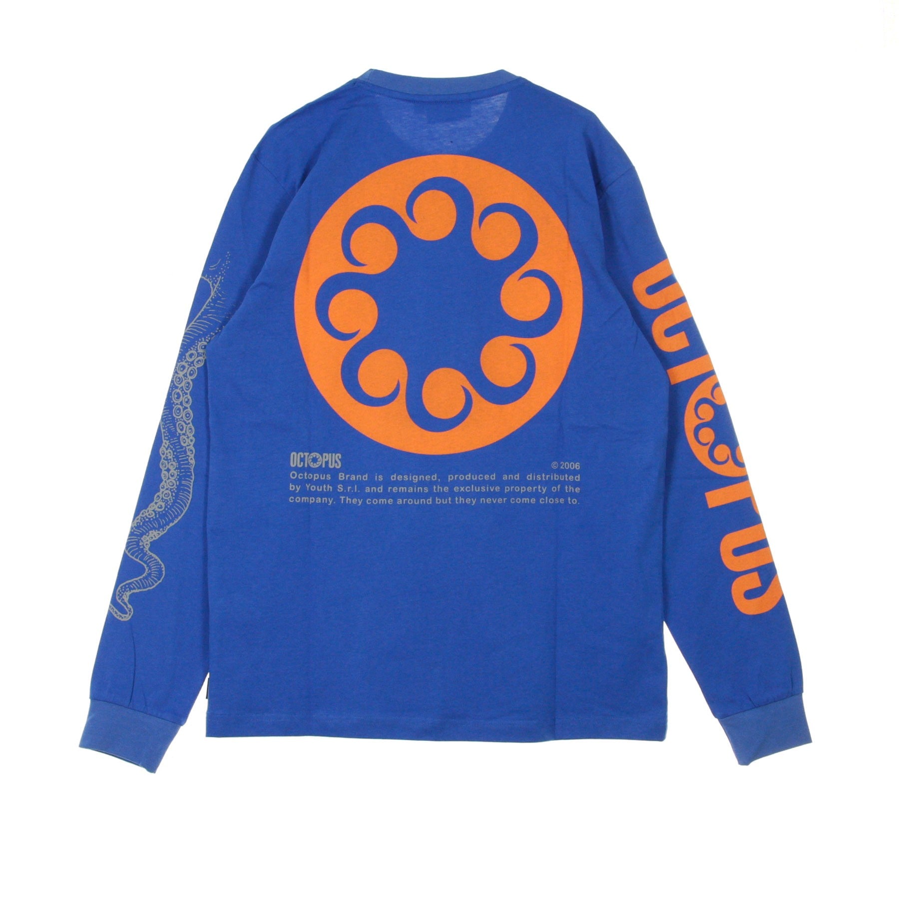 Octopus, Maglietta Manica Lunga Uomo Logo L/s, Electro Blu