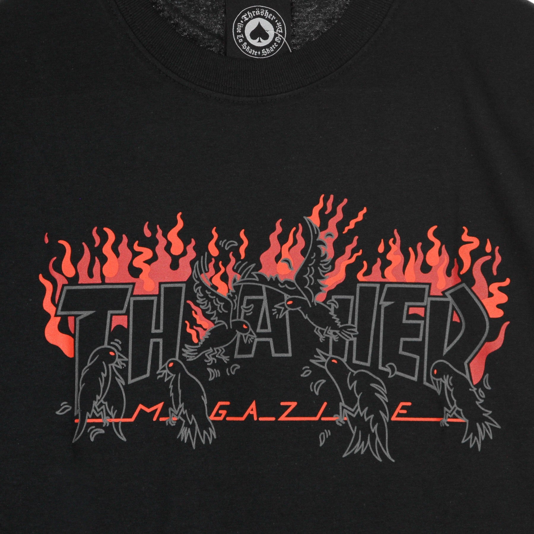 Thrasher, Maglietta Uomo Crows Tee, 