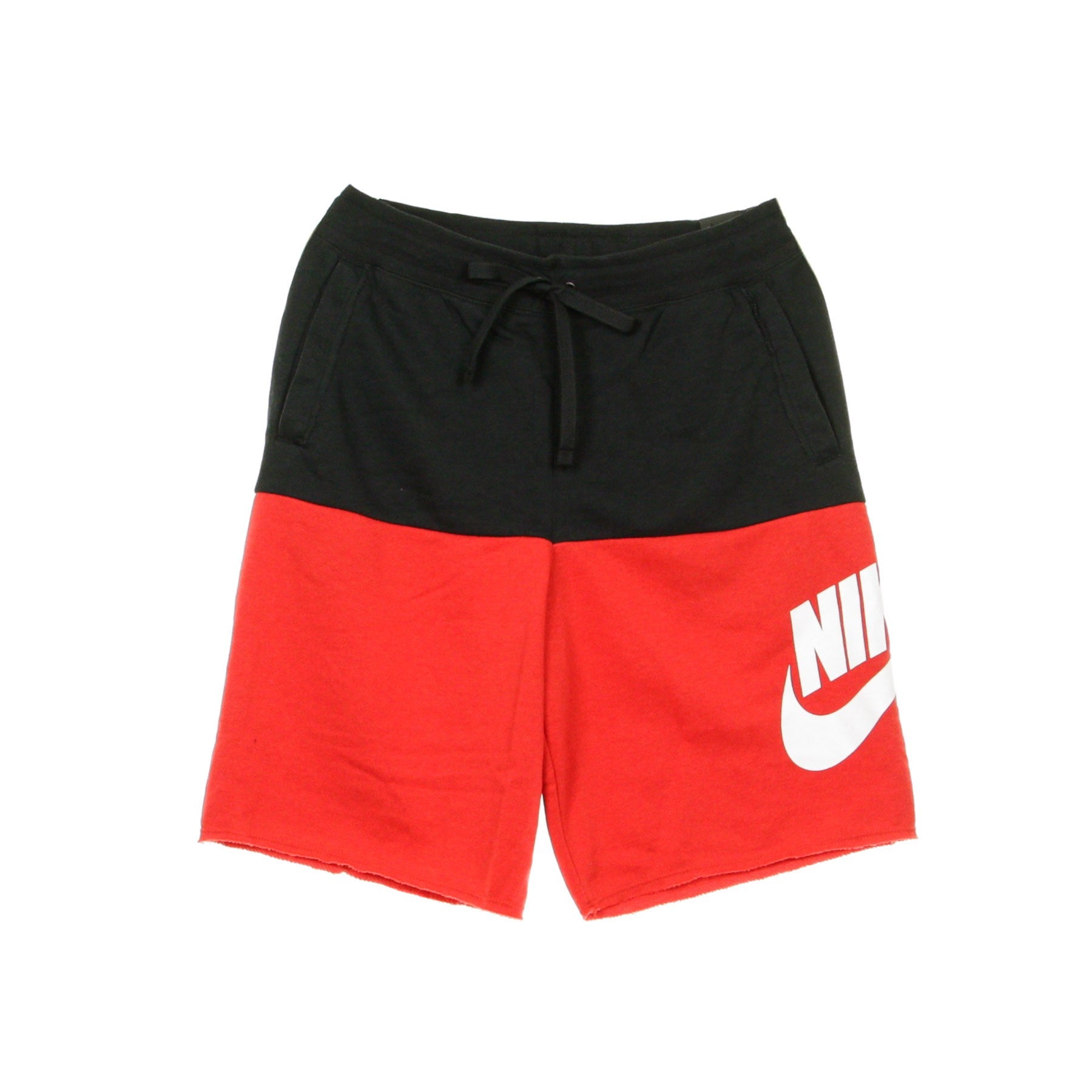 Nike, Pantalone Corto Tuta Uomo Pantaloni Corti, Black/university Red/white