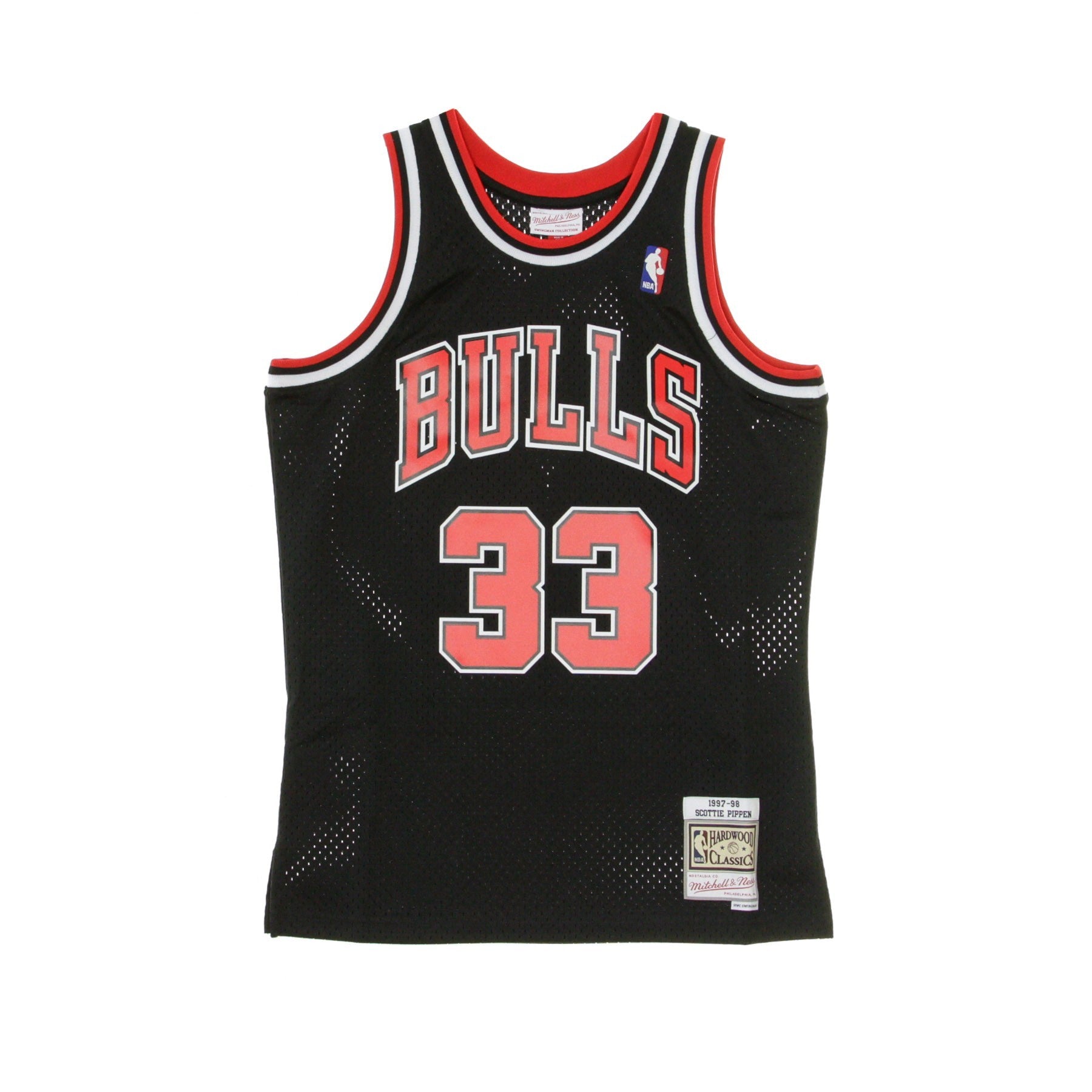 Mitchell & Ness, Canotta Basket Uomo Nba Swingman Jersey No 33 Scottie Pippen Chibul, Original Team Colors