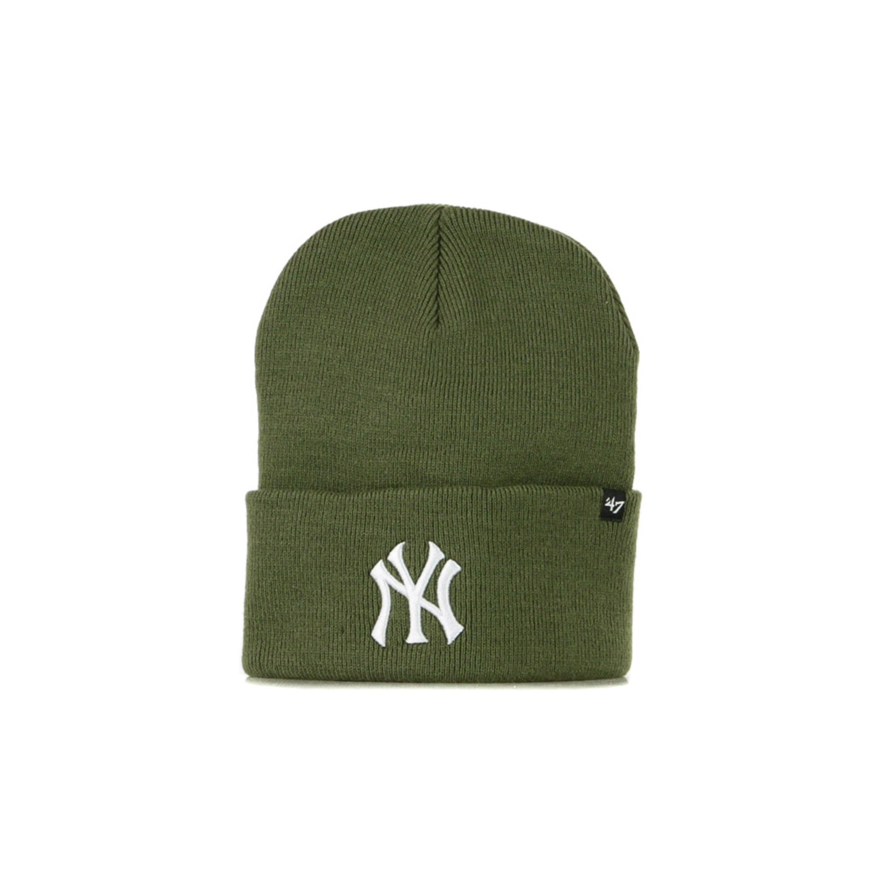 Men's MLB Haymaker Cuff Knit Hat Neyyan Moss/white