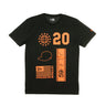 New Era, Maglietta Uomo New Era Graphic Tee, Black/orange