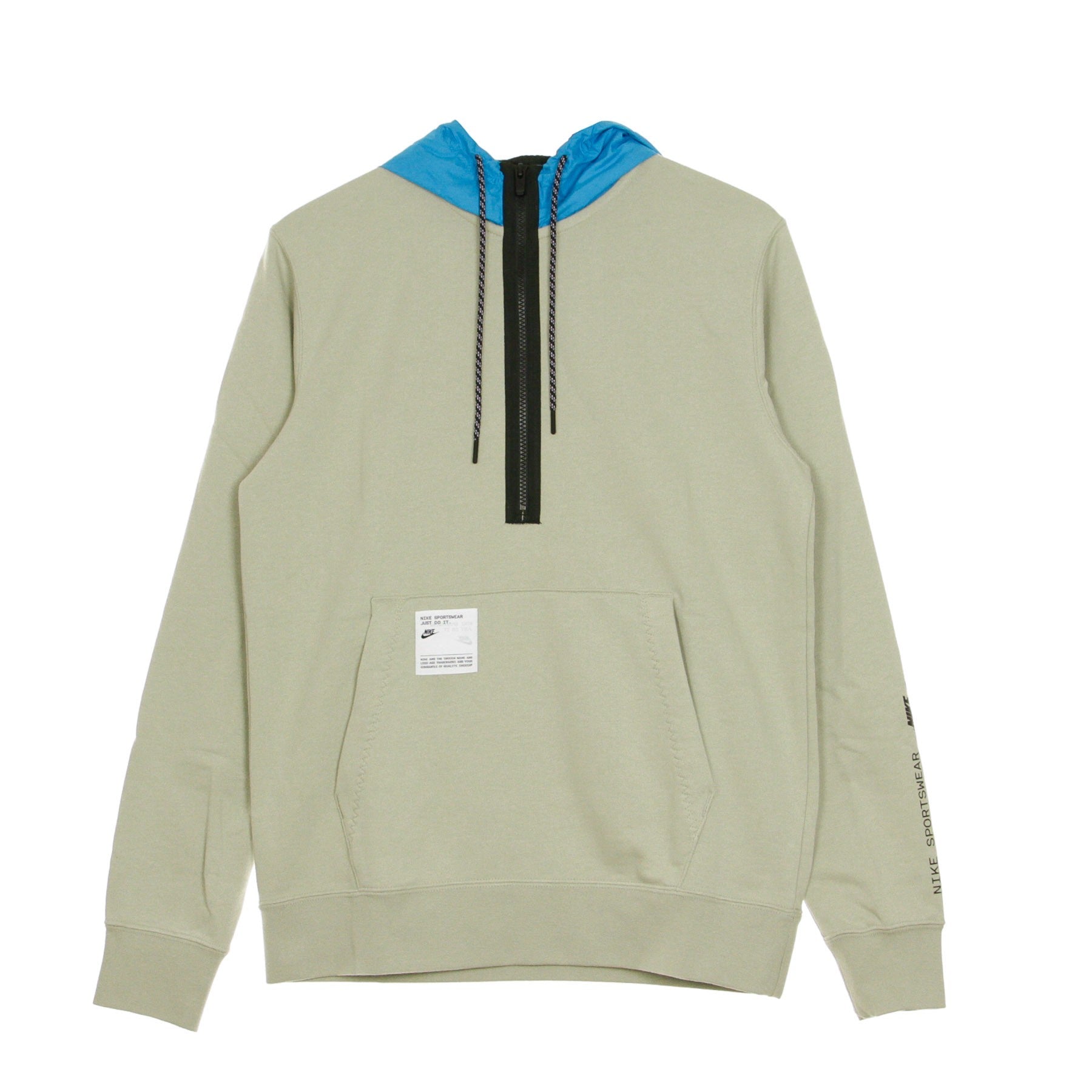 Felpa Leggera Cappuccio Uomo Sportswear Cj Hoodie Stone/laser Blue