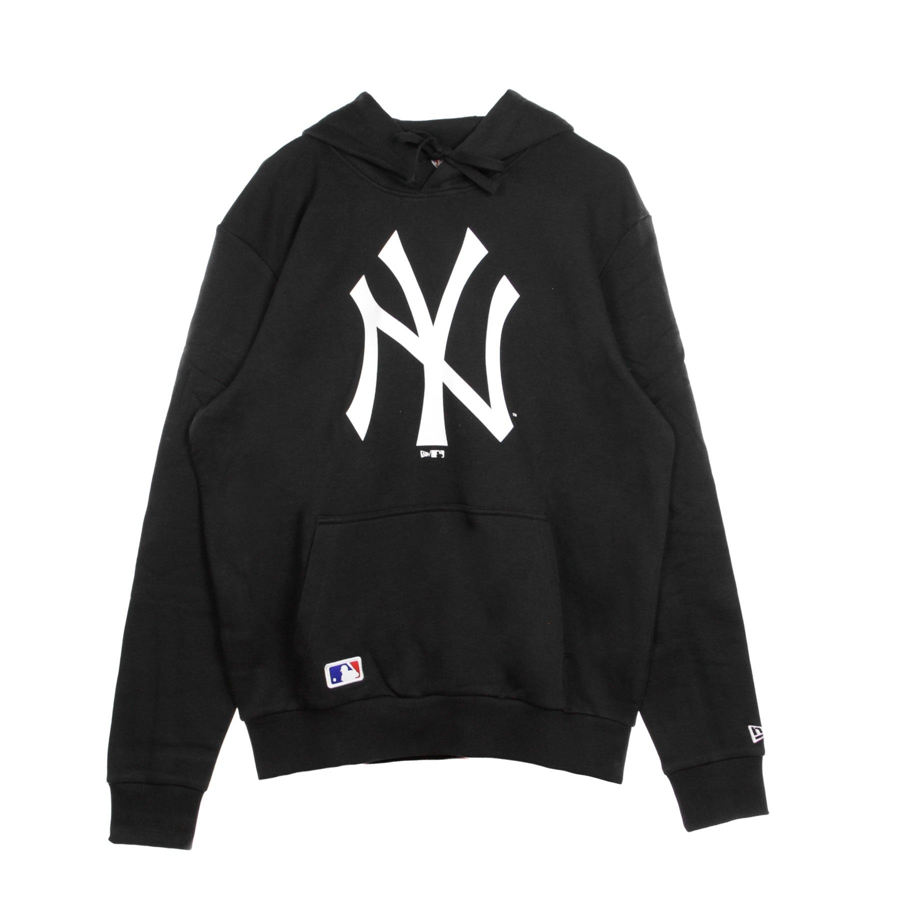 New Era, Felpa Cappuccio Uomo Mlb Team Logo Hoody Neyyan, Black/white