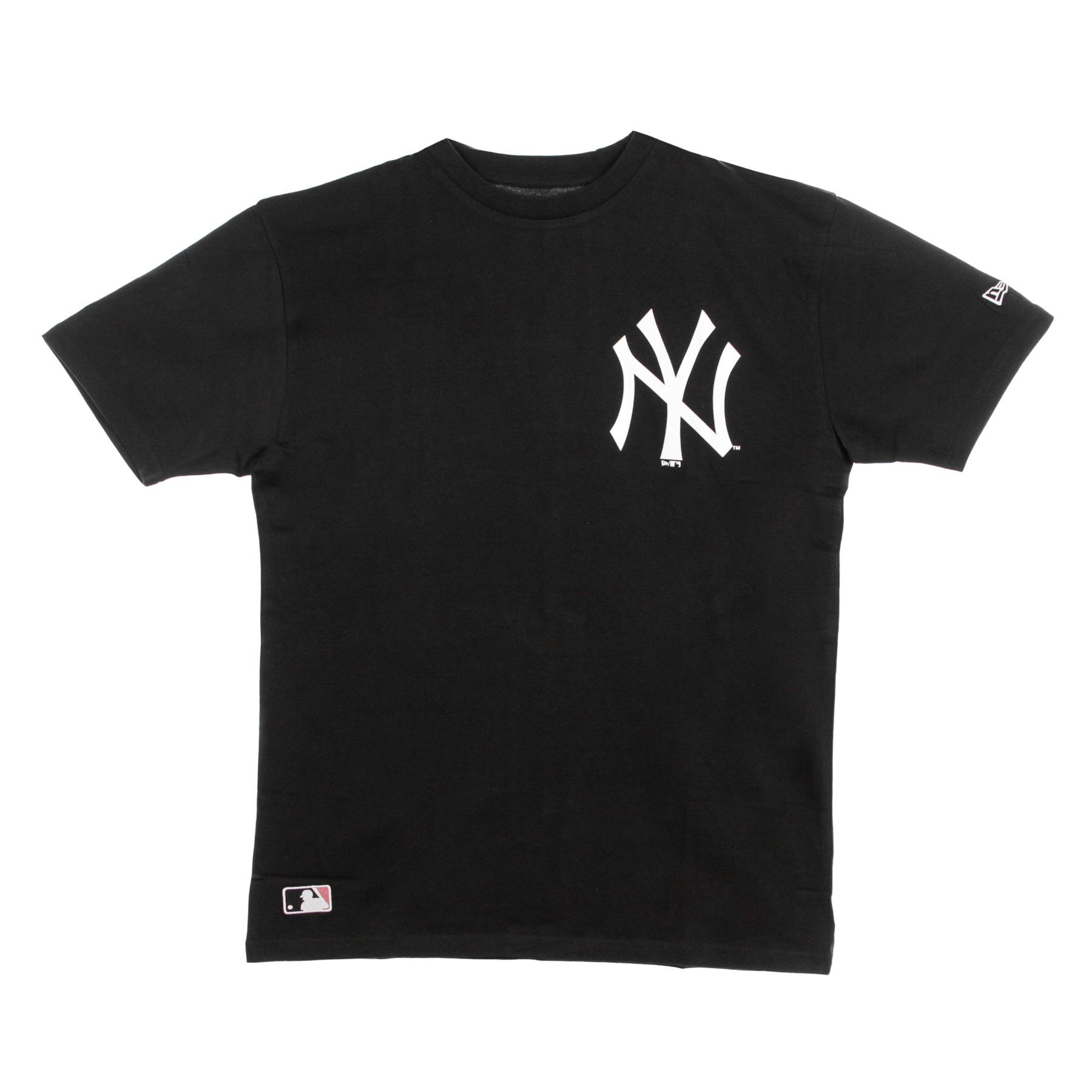 New Era, Maglietta Uomo Mlb Big Logo Oversized Tee Neyyan, Black/white