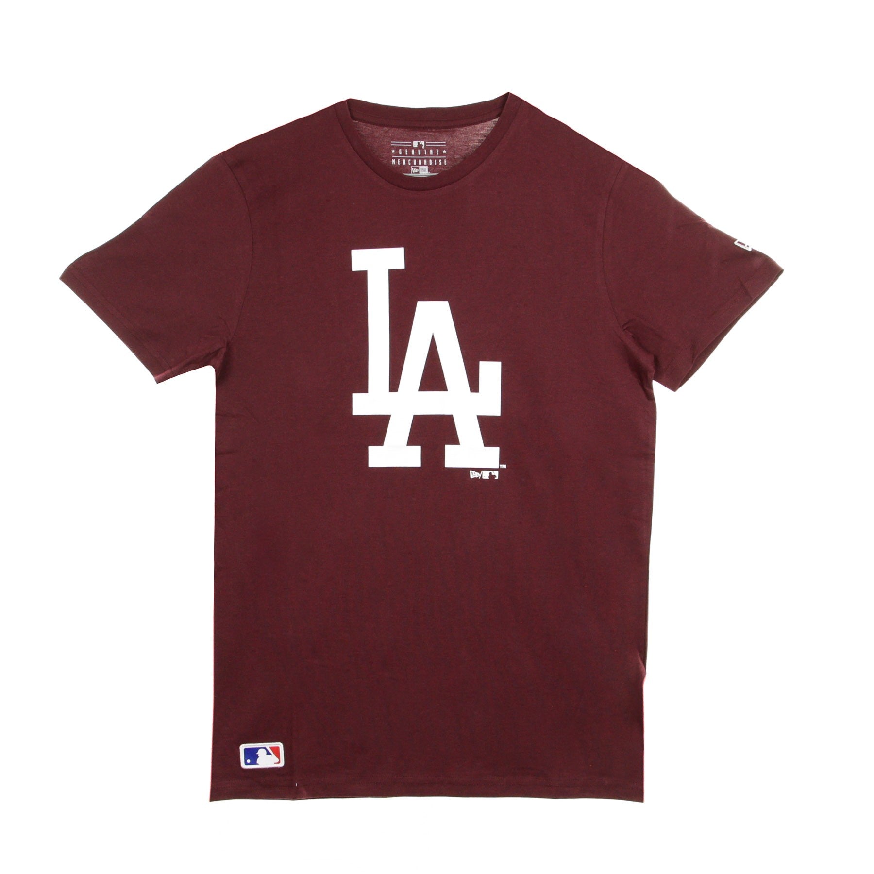 New Era, Maglietta Uomo Mlb Seasonal Team Logo Tee Losdod, Burgundy/white